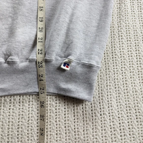 VTG Humboldt Soccer Graphic Russell Mens LARGE Gray Pullover Sweatshirt Crewneck - Picture 6 of 10